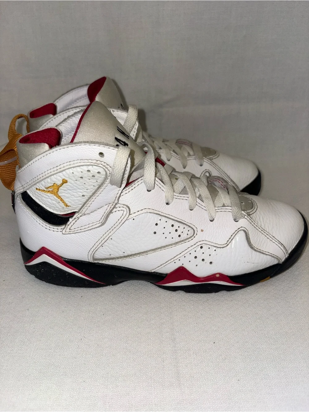 Nike Kids White/Red/Black High-Top Basketball Sneakers